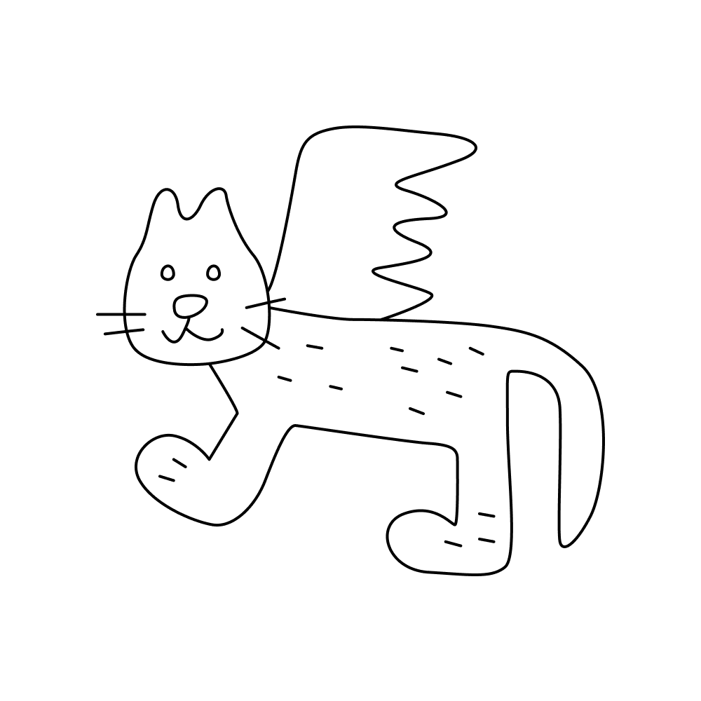 Odd Cat Backfin_outlined
